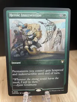 MTG Heroic Intervention Foil-Etched #563 Commander Masters Rare CMM NM/M - Image 1