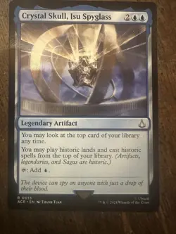 x1 Crystal Skull, Isu Spyglass R MTG Universes Beyond: Assassin's Creed M/NM, - Image 1
