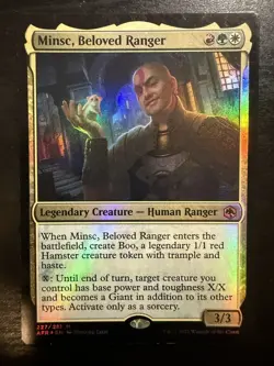 Minsc, Beloved Ranger 227 - M - Adventures in the Forgotten Realms - Foil - MTG - Image 1