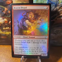 MTG / Brazen Dwarf / Adventures in the Forgotten Realms / Foil / C 134 / NM - Image 1