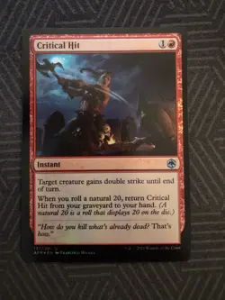 mtg critical hit foil adventures in the forgotten realms - Image 1