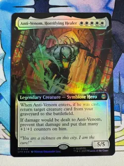 2025 MTG Spider-Man Anti-Venom, Horrifing Healer Extended Art Foil #244 - Image 1