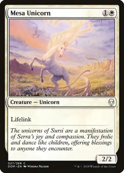 NM Mesa Unicorn, MTG, Dominaria, Magic the Gathering, 27 - Image 1