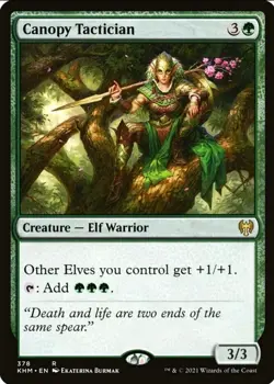 X 1 Canopy Tactician NM-M Kaldheim 378 MTG Magic The Gathering - Image 1