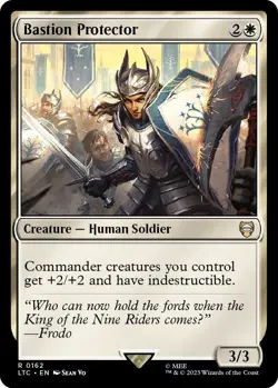Bastion Protector NM #162 Commander: The Lord of the Rings MTG - Image 1