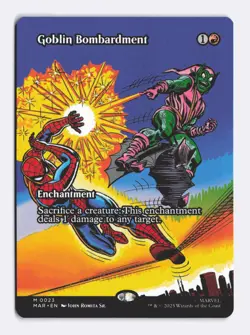 Goblin Bombardment (Borderless) 23 (M) MTG Marvel's Spider-Man Eternal-Legal MAR - Image 1