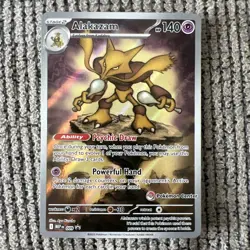 Pokemon Center Stamped Alakazam 009 Pokemon Mega Evolutions - ETB Promo Sealed - Image 1