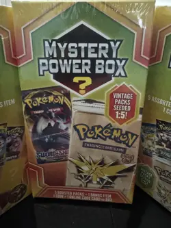 2020 Pokemon Mystery Power Box 1:5 Chase Vintage Factory Sealed - Image 2