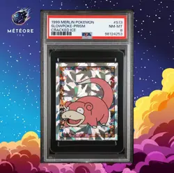 Carte Pokemon Slowpoke / Ramoloss S13 PSA 8 Sticker Prism Cracked Ice Merlin - Image 1