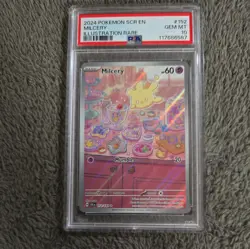Pokemon TCG 2024 Stellar Crown MILCERY 152/142 Full Art Graded PSA 10 Gem Mint - Image 1