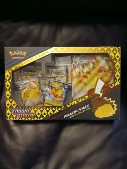Pokemon Crown Zenith Pikachu VMAX Special Collection Box New Factory Sealed - Image 1
