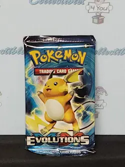 Pokemon 2016 English Xy Evolutions Raichu Art Booster Pack Sealed - Image 1
