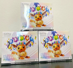 Pokemon TCG - S&V Prismatic Evolutions Elite Trainer Box (ETB) SEALED 3x Bundle - Image 1
