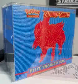 Pokemon TCG Sword Shield Elite Trainer Box Zacian and Zamazenta SET OF 2 - Tear - Image 2