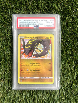 2017 Pokemon Sun & Moon Shining Legends Holo Shining Rayquaza #56 PSA 10 GEM MT - Image 1