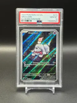 Pokemon Greavard 214/198 SV01: Scarlet & Violet Base Set Holo PSA 10 GEM - Image 1