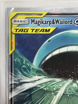 Pokemon TCG S&M Magikarp & Wailord GX SM166 Towering Splash Promo - Binder Copy - Image 4