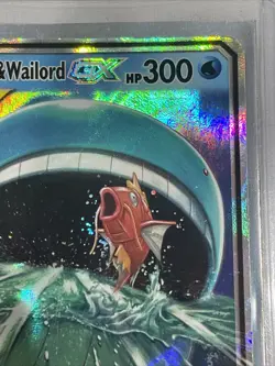 Pokemon TCG S&M Magikarp & Wailord GX SM166 Towering Splash Promo - Binder Copy - Image 5