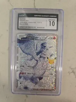 CGC 10 GEM MINT Pokemon TCG 2021 Celebrations Classic #113/114 Reshiram Holo - Image 1