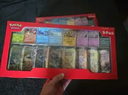 2 Pokemon TCG Prismatic Evolutions Costco 8 Mini-Tin Bundle - Image 2