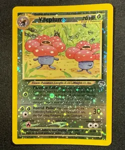 DOUBLE SWIRL Pokemon TCG Vileplume Southern Islands 17 Promo Reverse Holo - Image 1