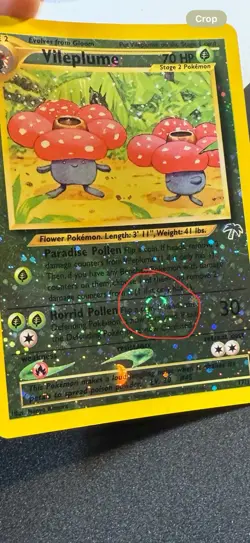 DOUBLE SWIRL Pokemon TCG Vileplume Southern Islands 17 Promo Reverse Holo - Image 2