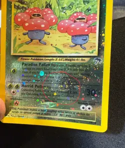 DOUBLE SWIRL Pokemon TCG Vileplume Southern Islands 17 Promo Reverse Holo - Image 3