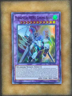 Yugioh Elemental HERO Cosmos Neos SAST-EN036 Super Rare NM - Image 1