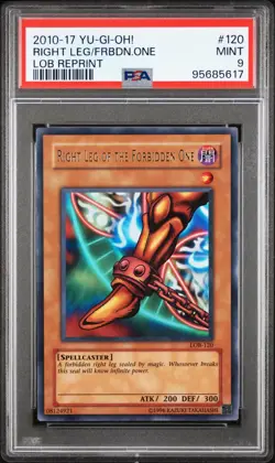 2010-2017 YU-GI-OH! LEGEND OF BLUE EYES WHITE DRAGON REPRINT #120 RIGHT LEG - Image 1