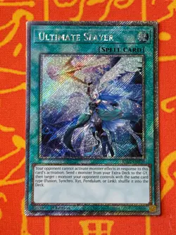 YUGIOH ULTIMATE SLAYER PLATINUM SECRET RARE NM RA02-EN070 - Image 1