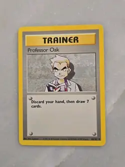 Professor Oak 88/102 Base Set Pokemon Card Rare Cars From 1999! - Image 1