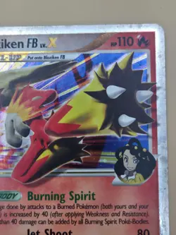 2009 Pokemon TCG Supreme Victors Blaziken FB Lv.X Holo Card 142/147 MP - Image 4