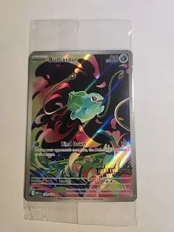 Pokemon TCG Mega Evolutions Stamped Promo Card - Bulbasaur 133/132 - NM - SEALED - Image 1