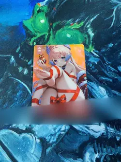 Kokomi Genshin Impact Sexy Waifu Xmas Ribbon Card Holo Collectible Anime Girl - Image 1