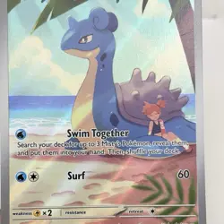 2025 Misty's Lapras 194/182 Destined Rivals Illustration Rare Pokemon Card LP - Image 4