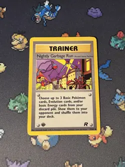 Pokemon Cards Nightly Garbage Run 77/82 Team Rocket FIRST EDITION WOTC - (HP) - Image 1