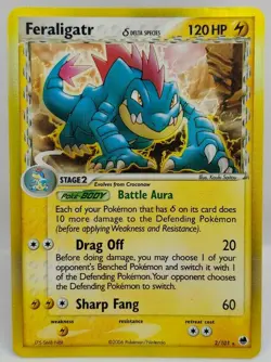 Pokemon Card TCG - Feraligatr 2/101 Reverse Holo Foil - EX Dragon Frontiers LP - Image 2