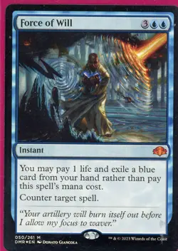 2023 Magic the Gathering Force of Will Instant Foil Dominaria Remastered - Image 1