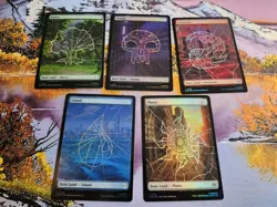 Magic The Gathering - Marvel's Spider-Man Full Art Basic Land (Foil) set NM/M - Image 1