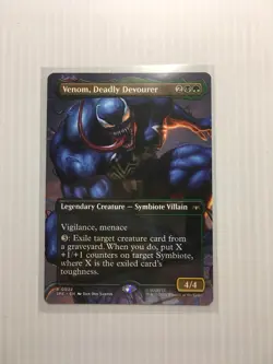 MTG Venom, Deadly Devourer Borderless 22 MTG Marvel's Spider-Man Non-Foil - Image 1