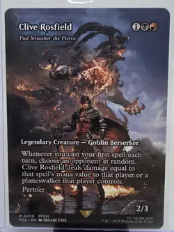 MTG Clive Rosfield Vial Smasher the Fierce Showcase Mythic #59 NM Fresh Pull - Image 1