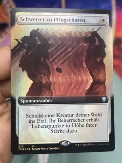 GERMAN Extended Foil • Swords to Plowshares • Mtg (2321) - Image 1