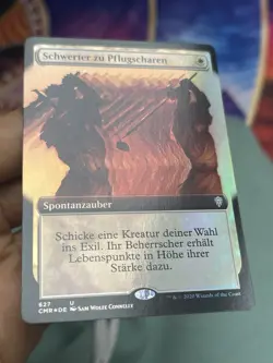 GERMAN Extended Foil • Swords to Plowshares • Mtg (2321) - Image 2