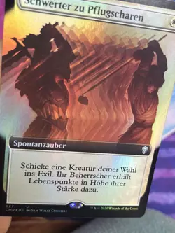 GERMAN Extended Foil • Swords to Plowshares • Mtg (2321) - Image 5