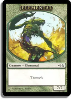 1x Elemental Token Light Play MTG Magic - Kid Icarus - - Image 1