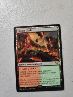 MTG Cinder Glade (166/204) Kamigawa Neon Dynasty Commander NM Free Shipping - Image 1