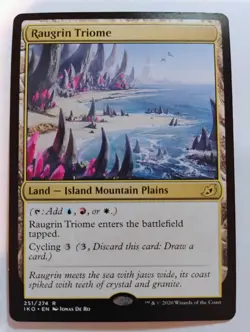 MTG Raugrin Triome 251 Ikoria: Lair of Behemoths IKO Rare Regular NM - Image 1