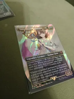 MTG ~ Yuna, Grand Summoner (Borderless Surge Foil) ~ Final Fantasy ~ NM ~ Mythic - Image 2