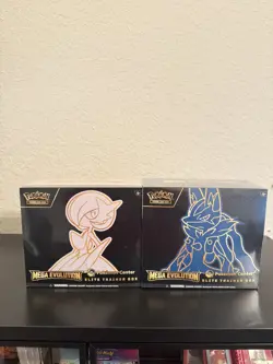 Pokemon Center Mega Evolution Gardevoir & Lucario ETB Elite Trainer Box Set Of 2 - Image 1
