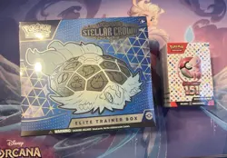 Pokemon Scarlet & Violet Stellar Crown ETB & 151 Booster Bundle Box Set Of 2 - Image 1